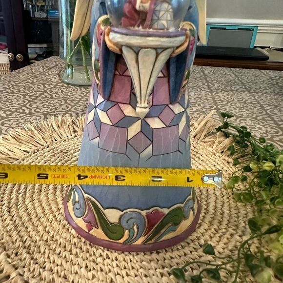 Jim Shore Cherish the Newborn King Angel Holding a holy family + mini snowglobe - Picture 10 of 10